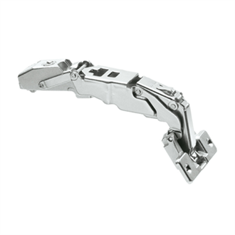 CLIP top Wide angle hinge for zero protrusion 155 Degree overlay application unsprung