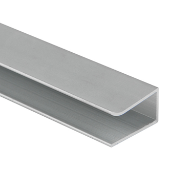 LED Al Pro Glass Shelf Silver 2m