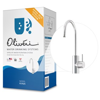 Oliveri Satellite Water Filtration System With Round Goose Neck Filter Tap