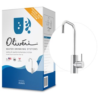 Oliveri Satellite Water Filtration System With Square Goose Neck Filter Tap