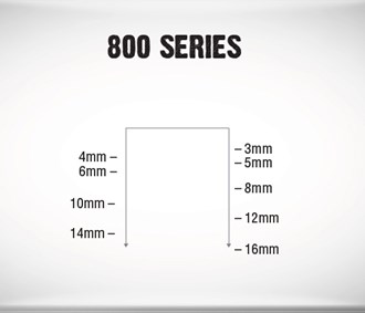800 Series Fine Staples 10mm (Box Qty 10,000)