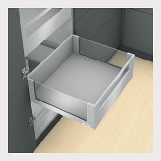 Blum LEGRABOX free Inner Drawer C Height GALLERY RAIL 177MM drawer 450MM TIP-ON BLUMOTION in Silk White 40KG for drawer weight of 0-20kg