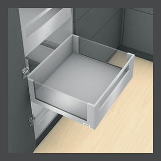 Blum LEGRABOX free Inner Drawer C Height GALLERY RAIL 177MM drawer 500MM TIP-ON BLUMOTION in Orion Grey 70KG for drawer weight of 15-40kg