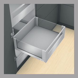 Blum LEGRABOX free Inner Drawer C Height GALLERY RAIL 177MM drawer 500MM TIP-ON BLUMOTION in Stainless Steel 70KG for drawer weight of 35-70kg