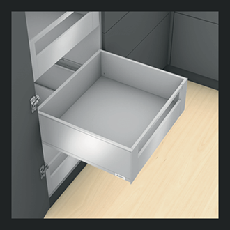 Blum LEGRABOX pure Inner Drawer C Height GALLERY RAIL 177MM drawer 450MM Integrated BLUMOTION in Terra Black 70KG